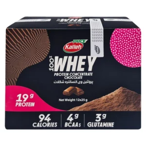 پودر پروتئین وی با طعم شکلاتی کاله پرو - 400 گرم بسته 12 عددی