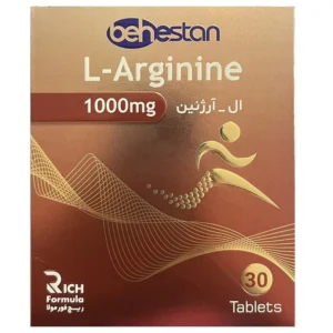 قرص ال آرژنین بهستان – 1000میلی گرم بسته 30 عددی