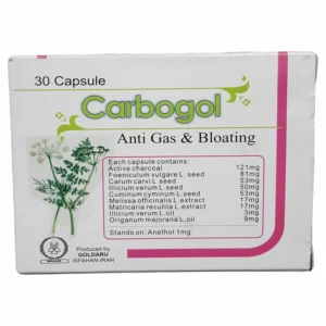 کپسول کربوگل گل دارو بسته 30 عددی
