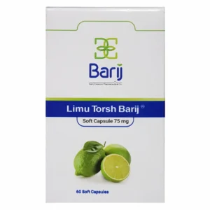 کپسول نرم لیمو ترش 75 میلی گرم باریج اسانس بسته 60 عددی
